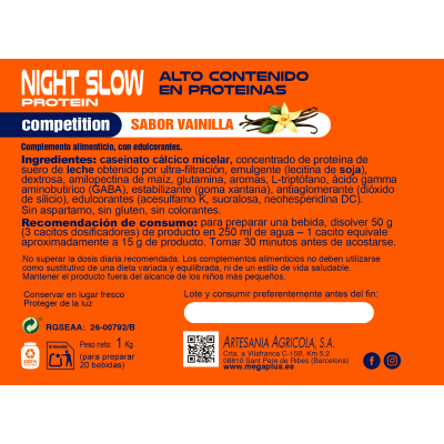 NIGHT SLOW VAINILLA 1KG iz NIGHT SLOW VAINILLA 1KG iz